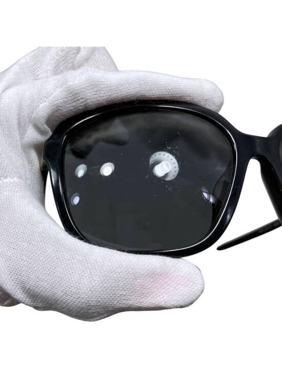 Prada Sunglasses Black Spr Side Logo Acetate Eyewear